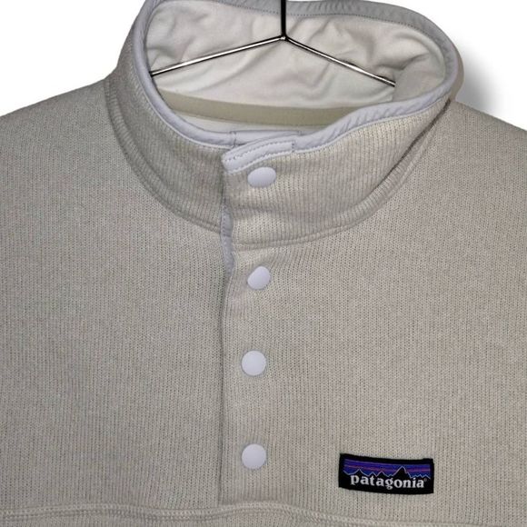 Patagonia Women's Natural Pullover Sweater 1/4 Snap Neck LS - Picture 5 of 10